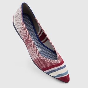 Rothy’s RARE Varsity Stripe - Navy Red and Cream